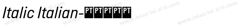 Italic Italian字体转换